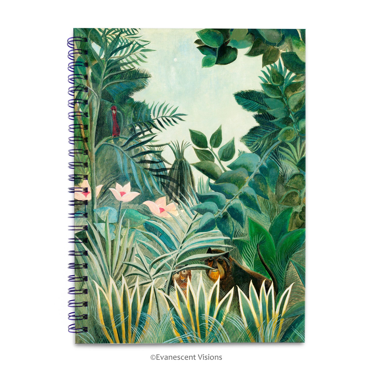 Rousseau Equatorial Jungle Fine art Spiral Bound Notebook