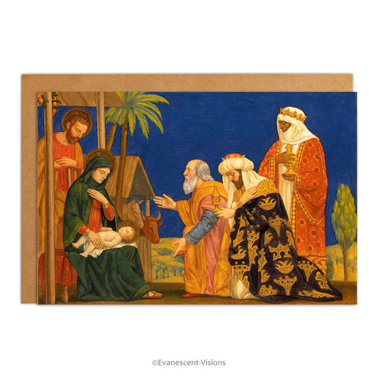 Henry Siddons Mowbray The Magi Fine Art Christmas Card with an envelope