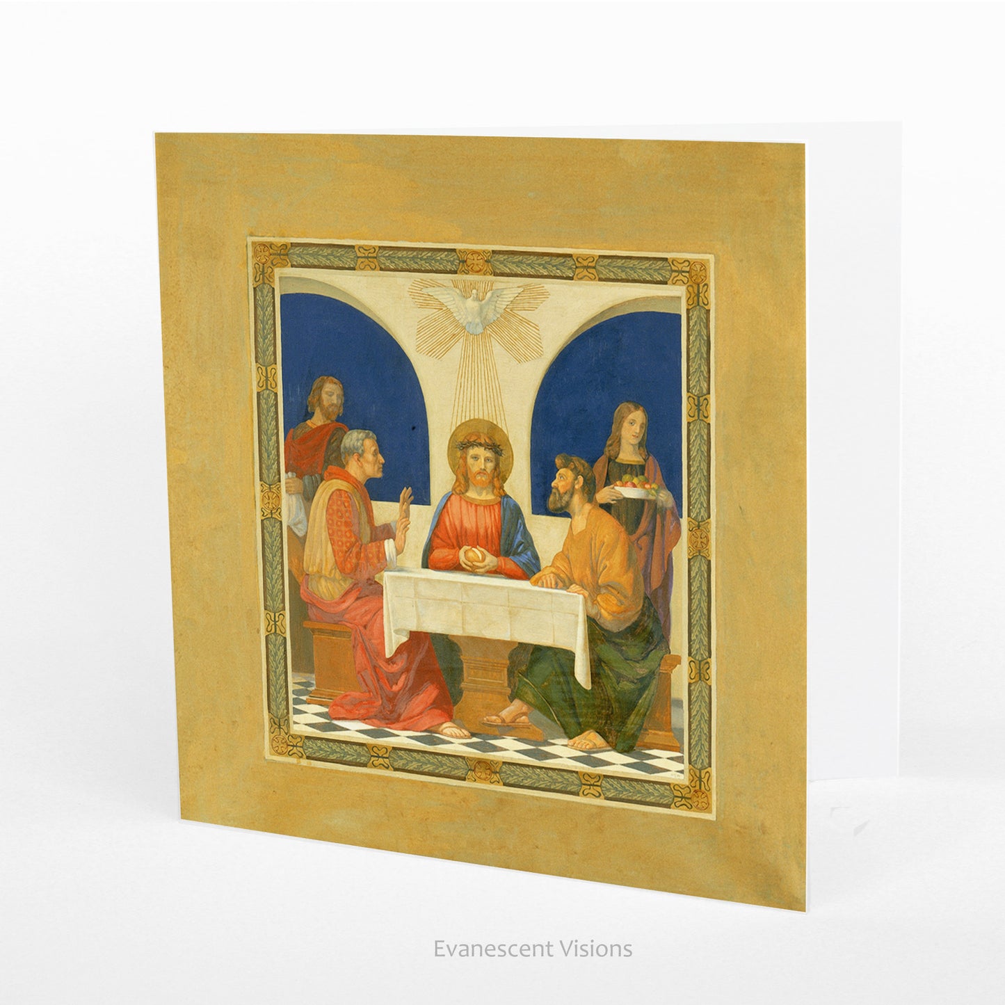 Siddons Mowbray Religious Easter Greeting Card standing on a table