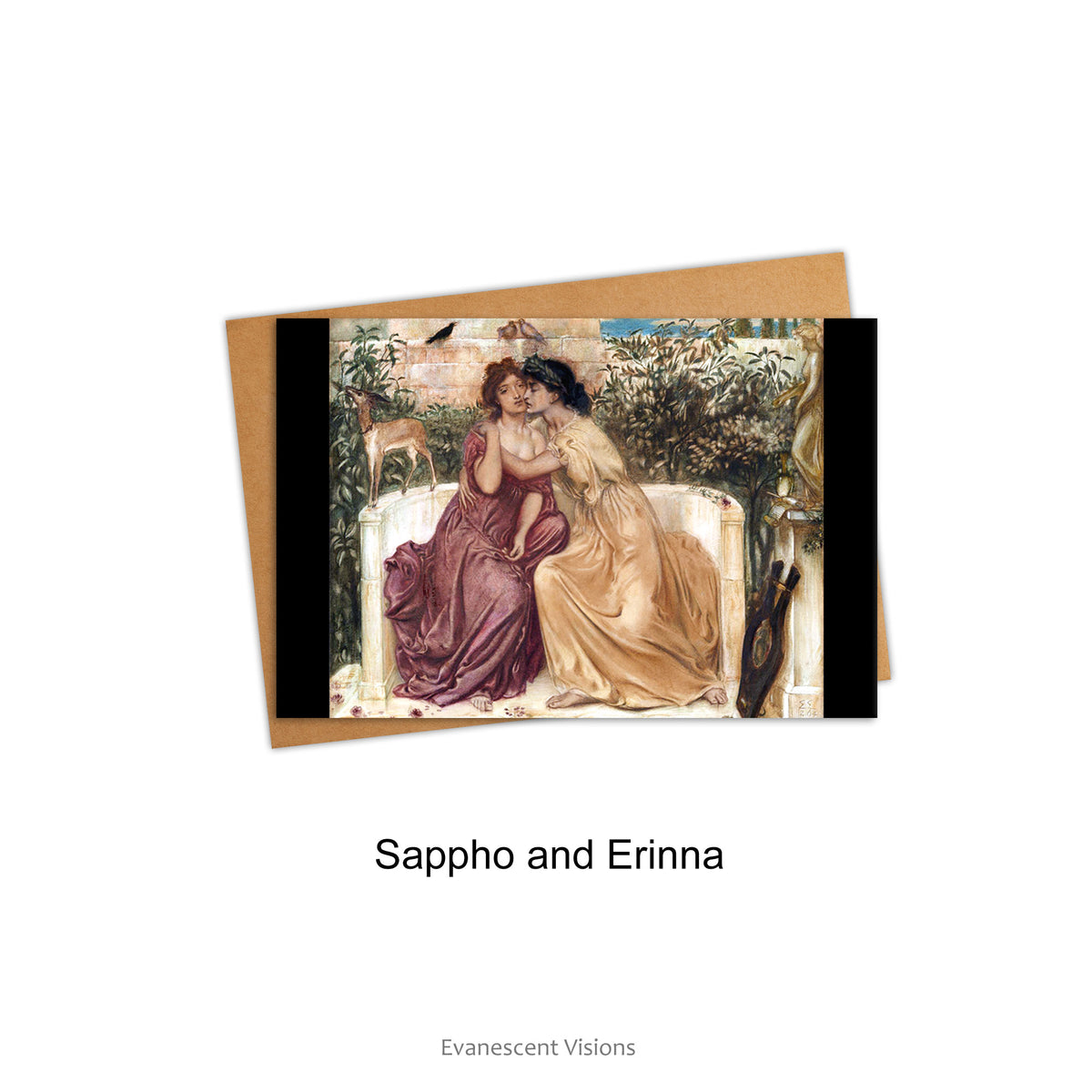 Romantic Fine Art Love Cards,  Lesbian, LBGTQ, Single or Pack of 10, Personalised or Blank