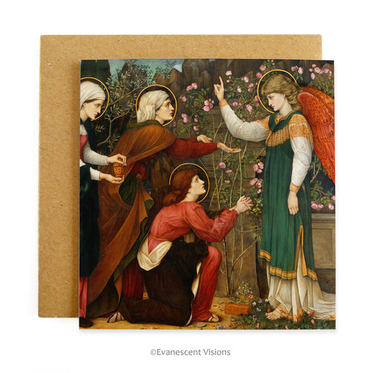 The Three Marys with an Angel Greeting Card with envelope