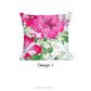 Design option 1 for the Pink Floral Japanese Art Decorative Cushion