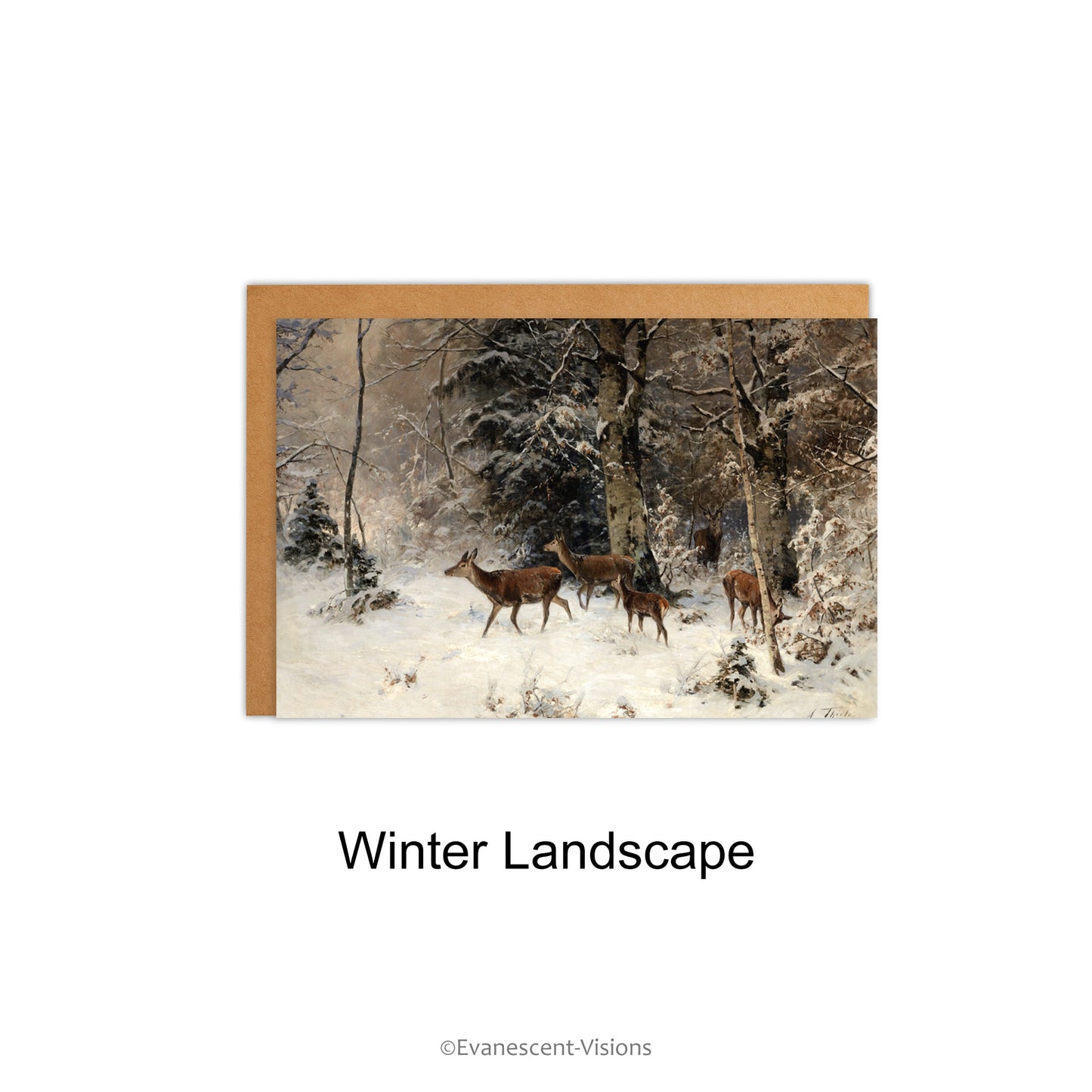 Winter Landscapes Art Christmas Card option 'Winter Landscape'