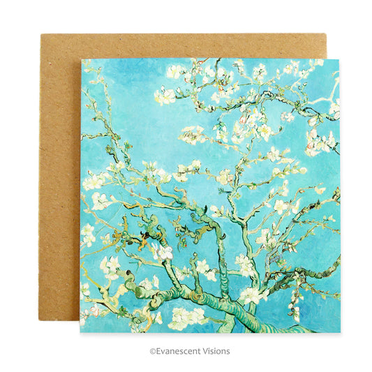 Van Gogh Almond Blossom Fine Art Greeting Card with envelope