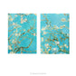 Front and back views of the Van Gogh Almond Blossom Fine Art Hardcover Notebook 