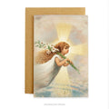 Vintage Style Angel and Cross Greeting Card with envelope