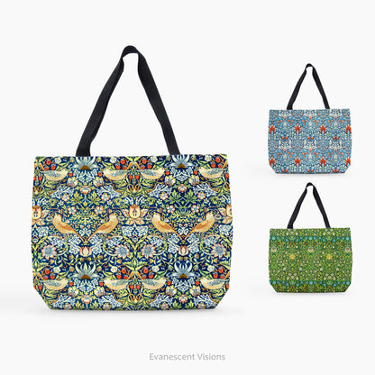 William Morris Patterned Large Tote Bag