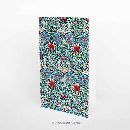 William Morris Fine Art Snakeshead Greeting Card 