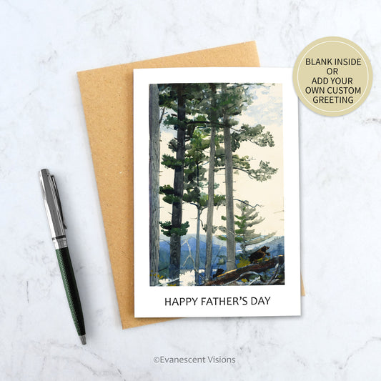 Winslow Homer Landscape Image  Father's Day Card with envelope