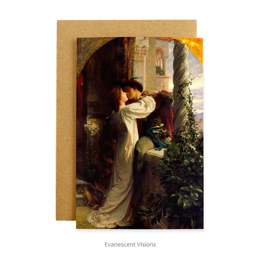 Romeo and Juliet Fine Art Love Card with envelope