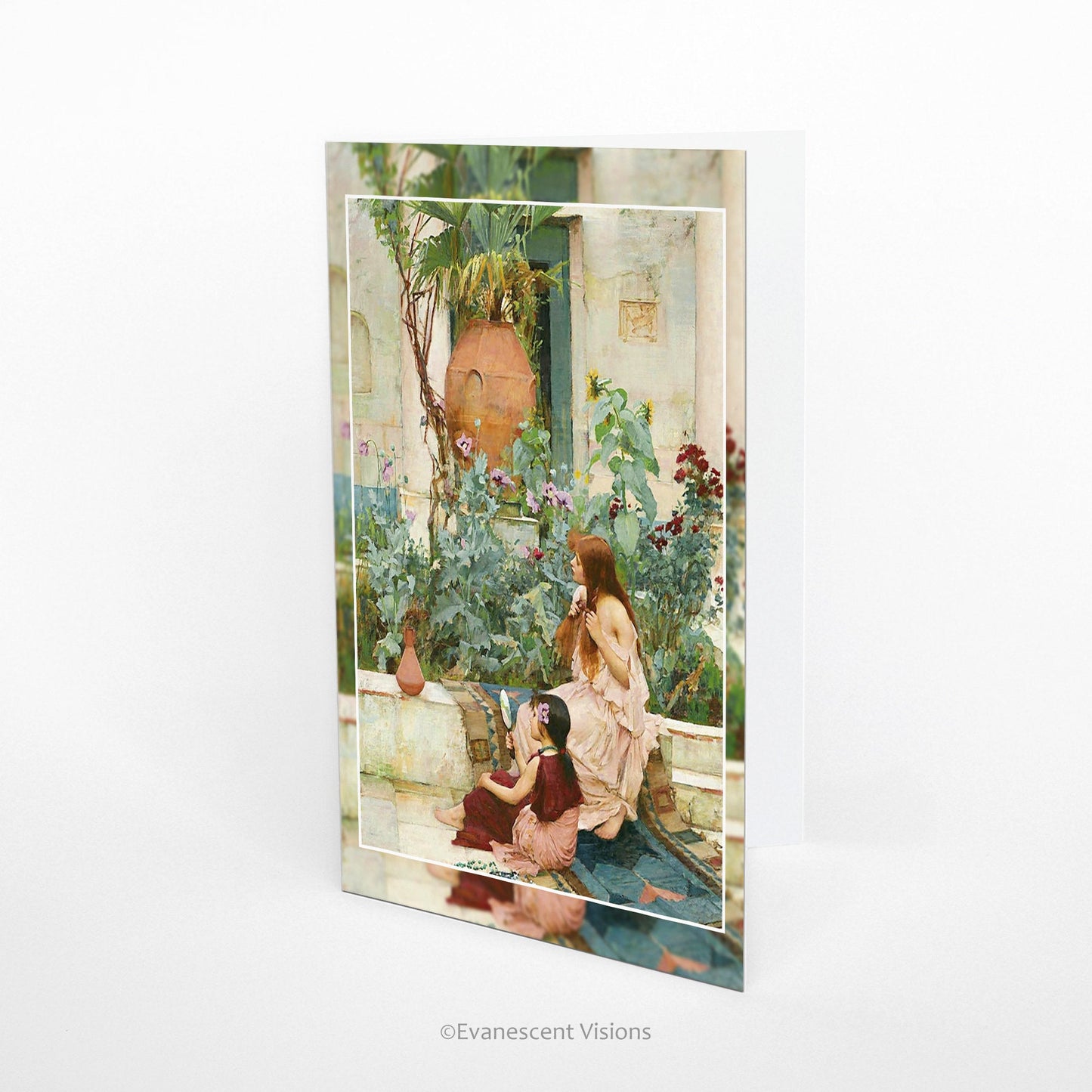 Standing image of  William Waterhouse At Capri Art Greeting card with envelope 1