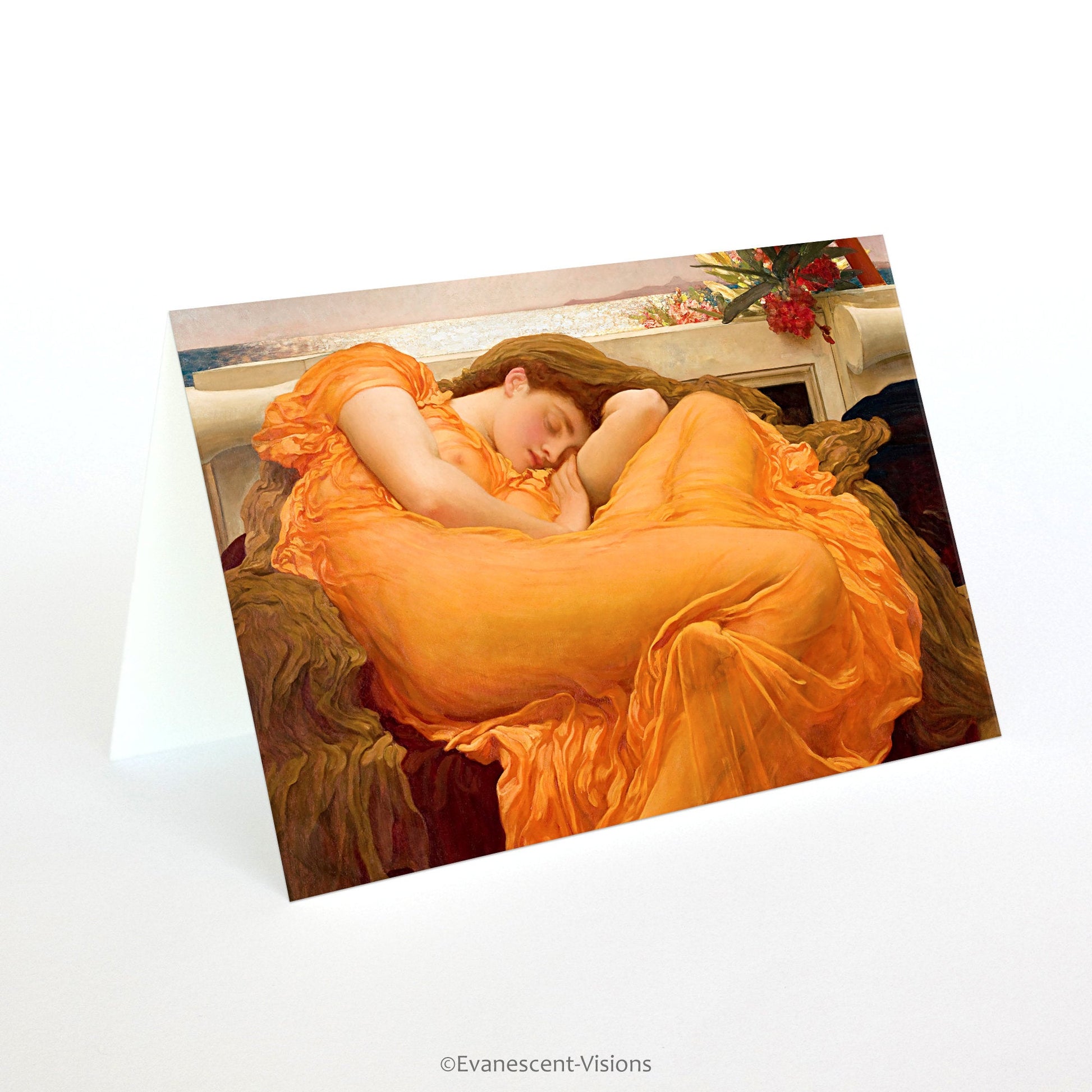 Leighton flaming June fine art card 