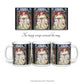 view of all sides of the Mucha Reverie Art Nouveau Illustration Mug